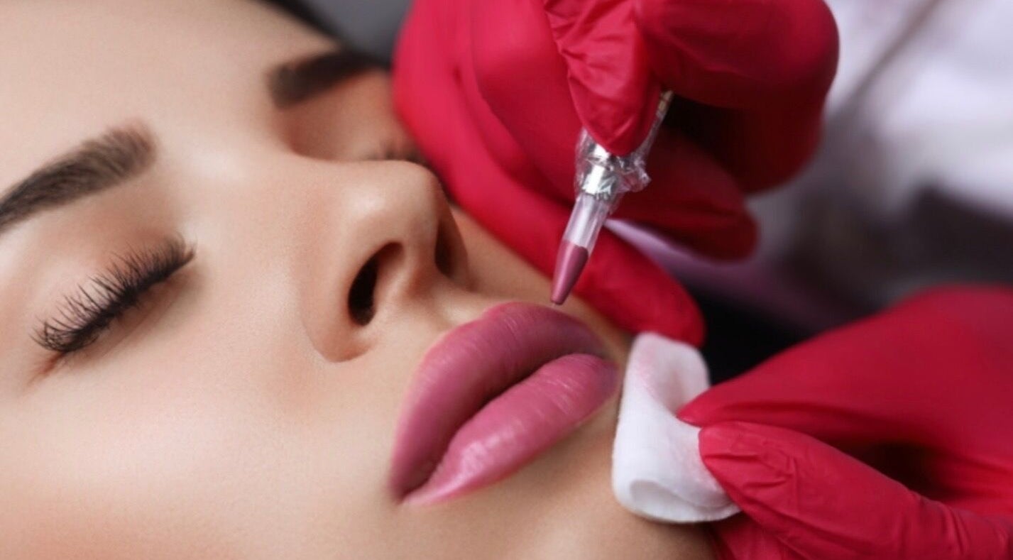 Lip enhancement procedure at Shape & Glow Aesthetics Birmingham, Birmingham, England, GB.