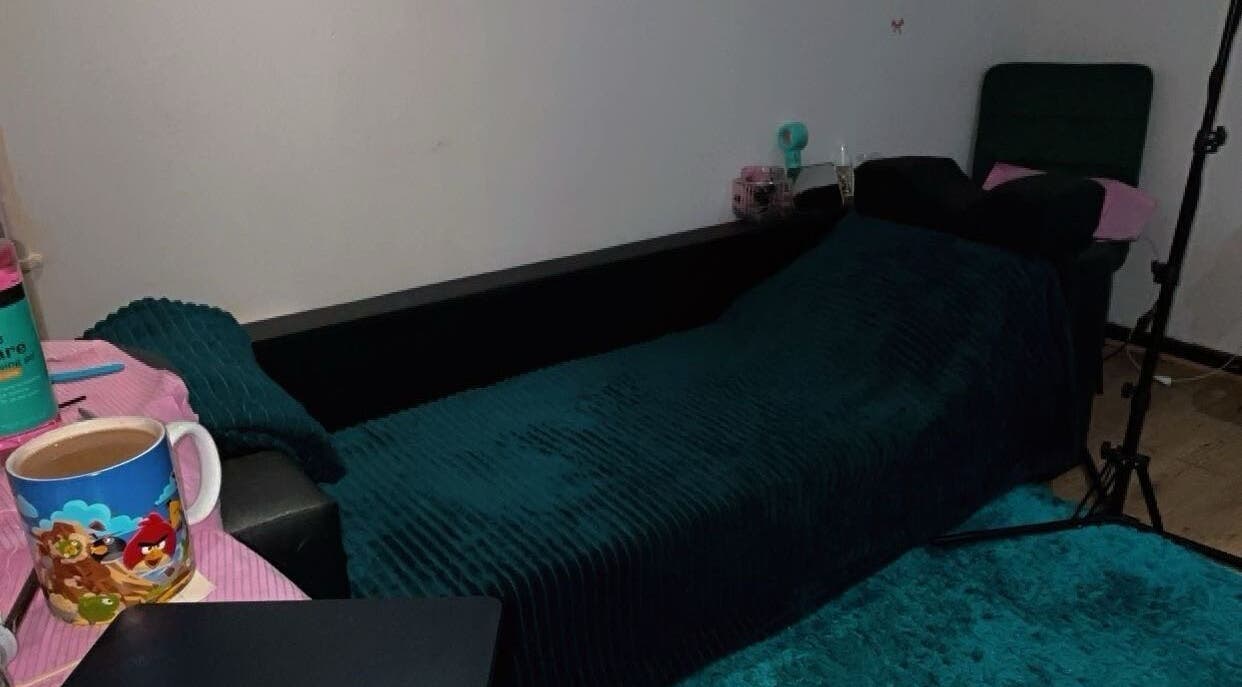 Comfortable treatment room at Created By Leenah, Purfleet, England, GB, highlighting cozy amenities.