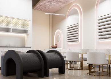 Interior moderno y luminoso del salón Beauty Room Fraijanes en Fraijanes, Guatemala, GT.