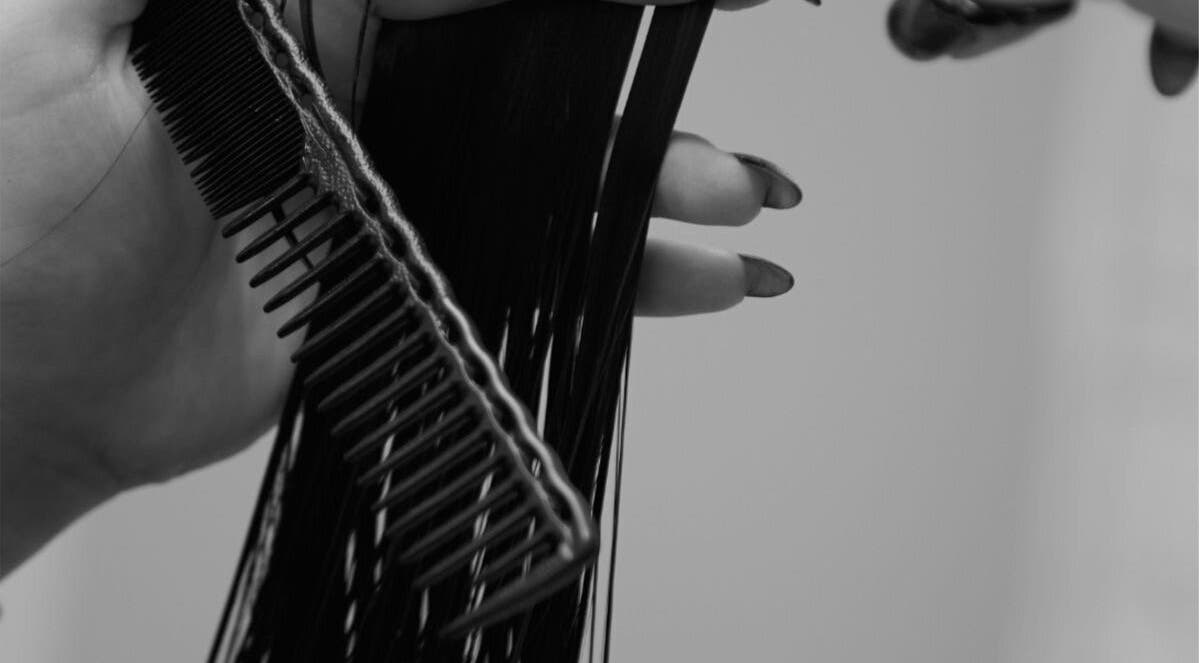 Hair styling at Morgan Brown hair and beauty ltd, Weymouth, England, GB.