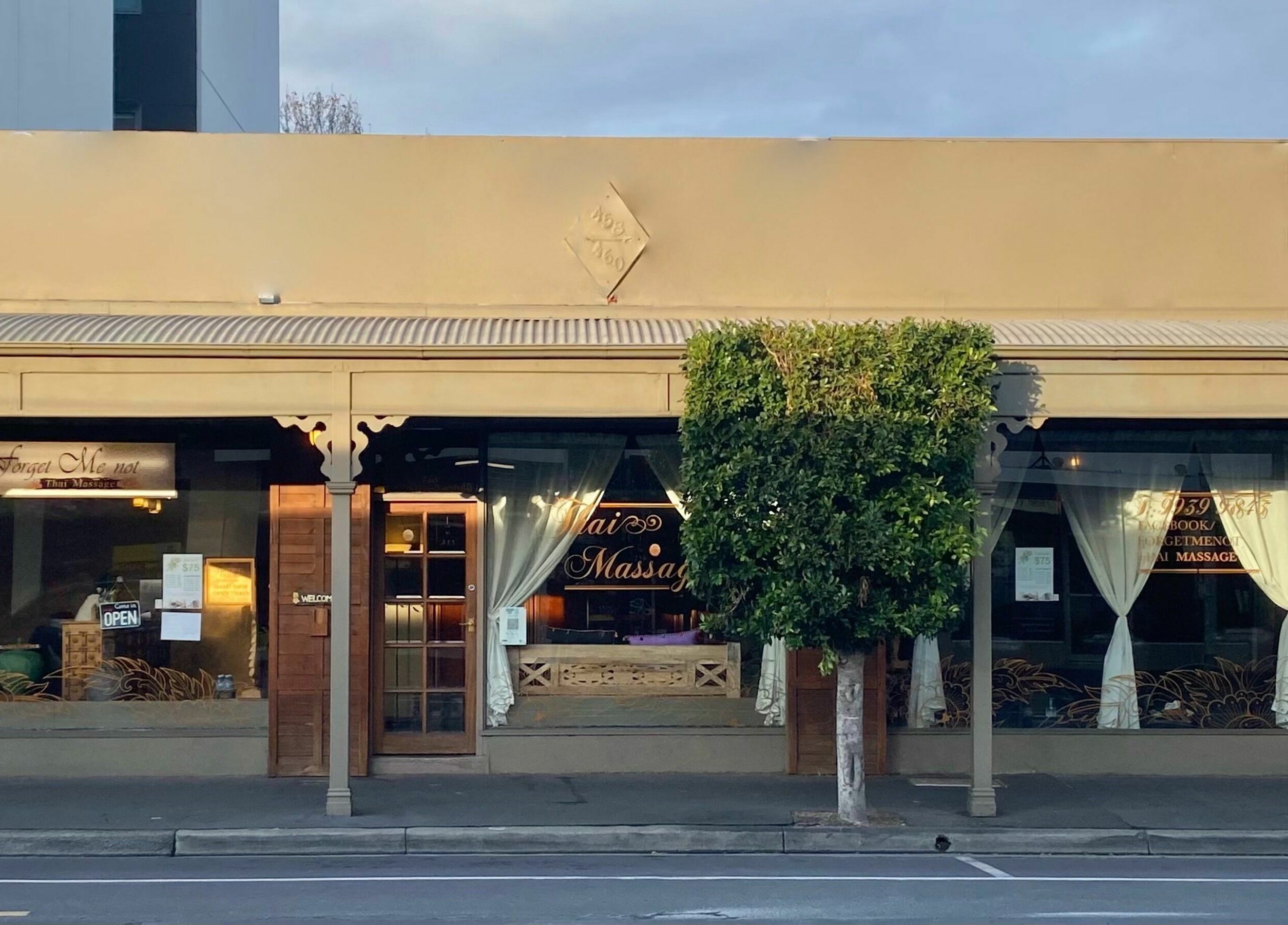Exterior of Forget Me Not Thai Massage in Melbourne, Victoria, AU showcasing inviting entrance.