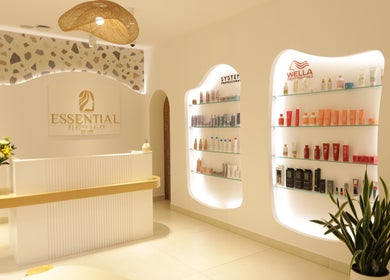 Modern interior of Essential Beauty Salon in Dubai, Dubai, AE, showcasing elegant design and premium products.