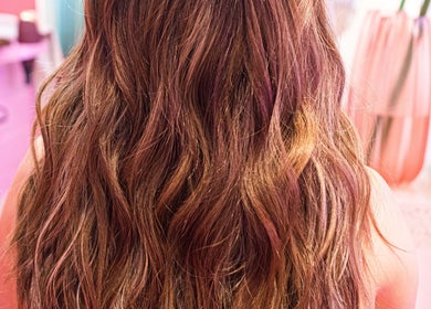 Styled wavy hair at Tokyo Posh - The Podium Mall Ortigas Center, Mandaluyong, Metro Manila, PH salon.