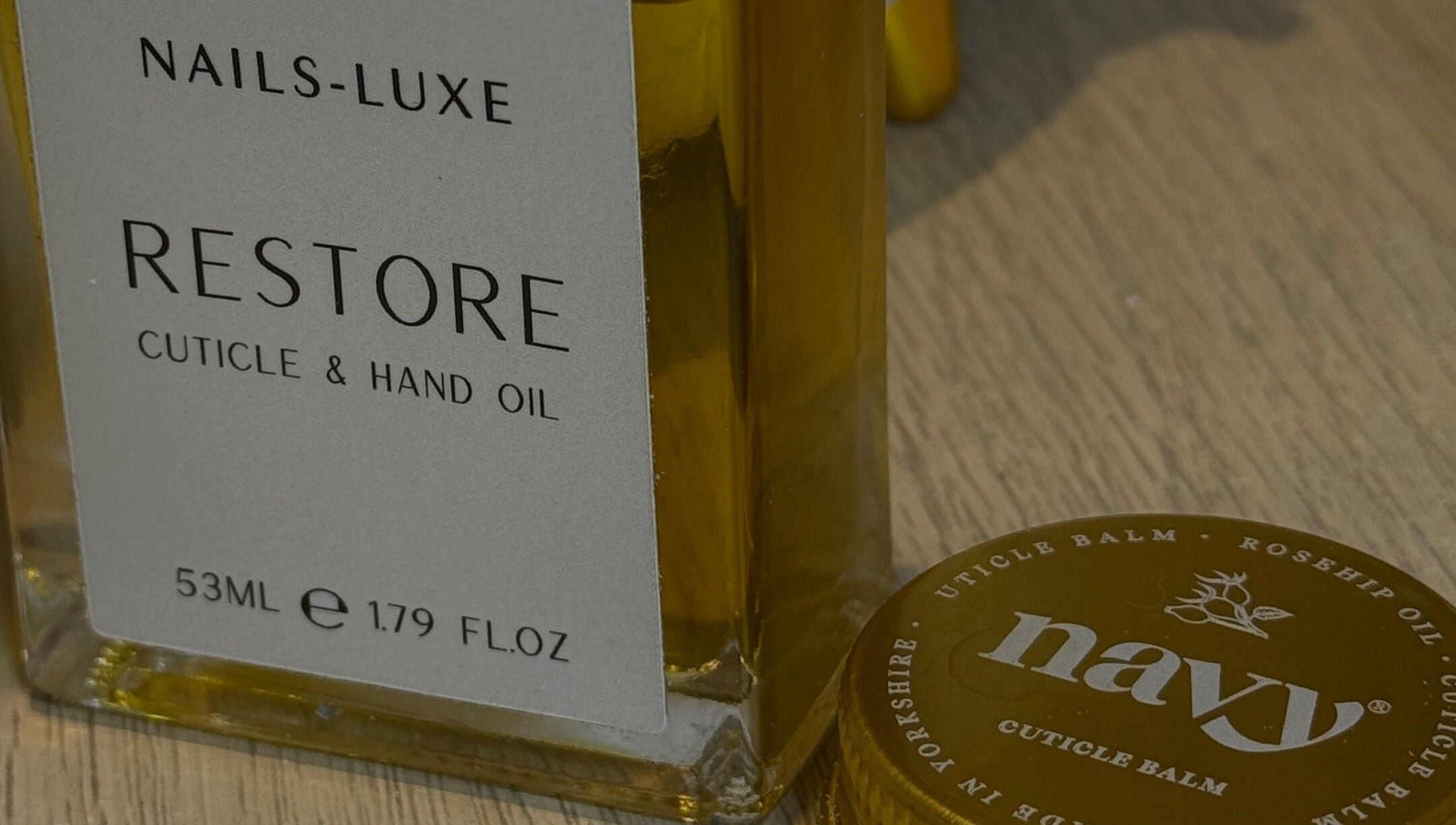 Nails-Luxe cuticle and hand oil at STELLO Beauty Bar, West Dunbartonshire, Scotland, GB. Essential for nail care.