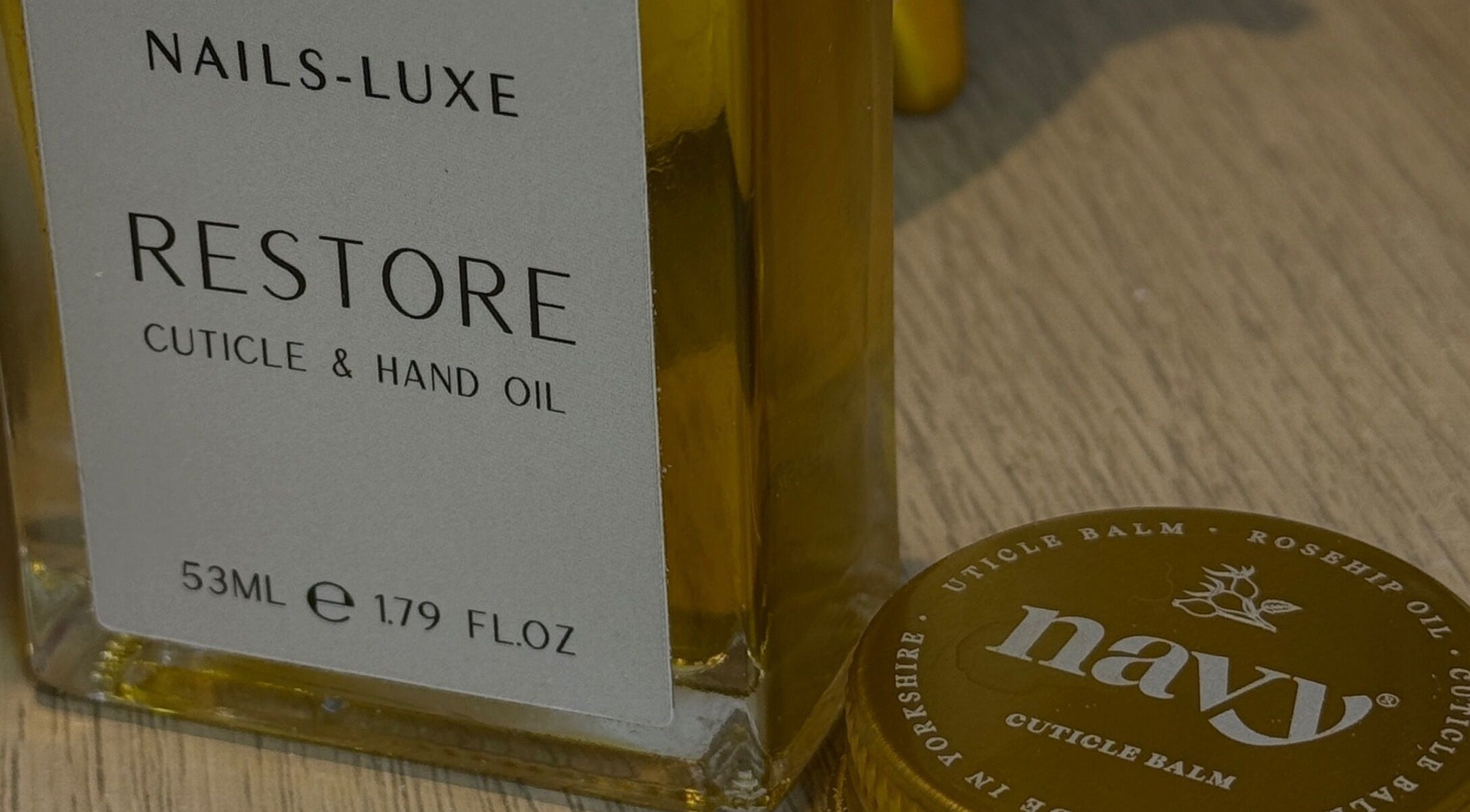 Nails-Luxe cuticle and hand oil at STELLO Beauty Bar, West Dunbartonshire, Scotland, GB. Essential for nail care.
