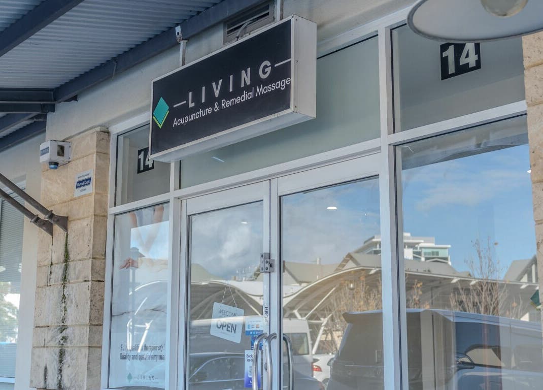 Entrance of Living Acupuncture & Remedial Massage Subiaco in Subiaco, Western Australia, AU.