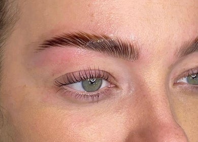 Stunning eyebrow and lash enhancement at The Lash Link, Hazel Grove, England, GB.