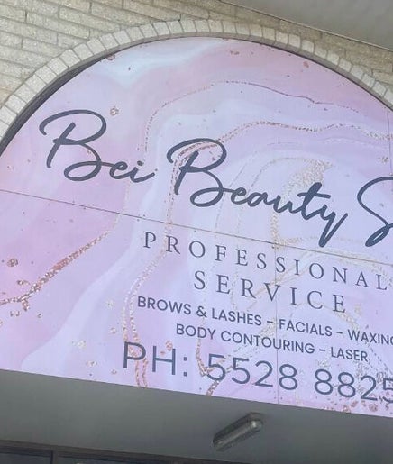Front view of Bei Beauty Salon in Biggera Waters, Queensland, AU, showcasing its chic exterior signage.