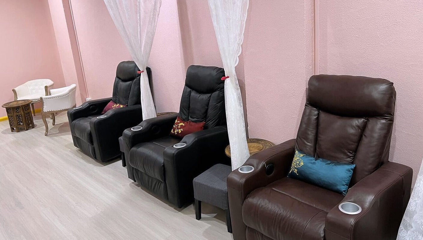 Luxurious massage chairs at Clover Grand Therapeutic Massage Clinic in Forestville, NSW, offering serene relaxation.