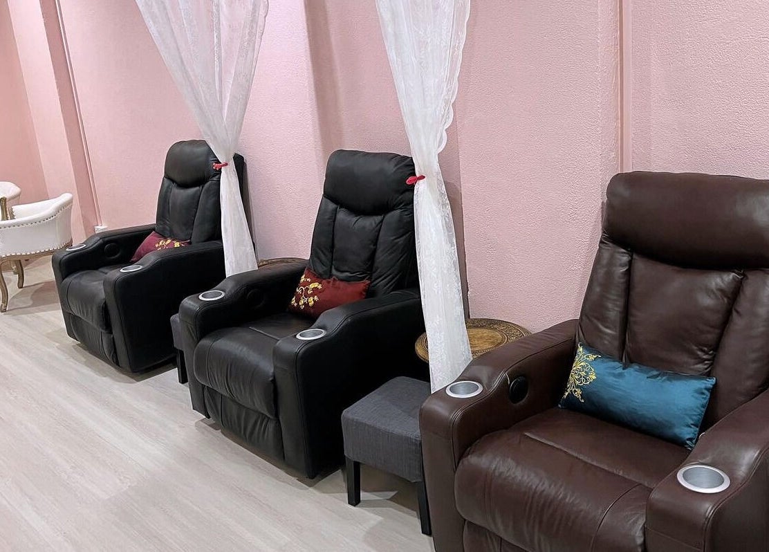 Luxurious massage chairs at Clover Grand Therapeutic Massage Clinic in Forestville, NSW, offering serene relaxation.
