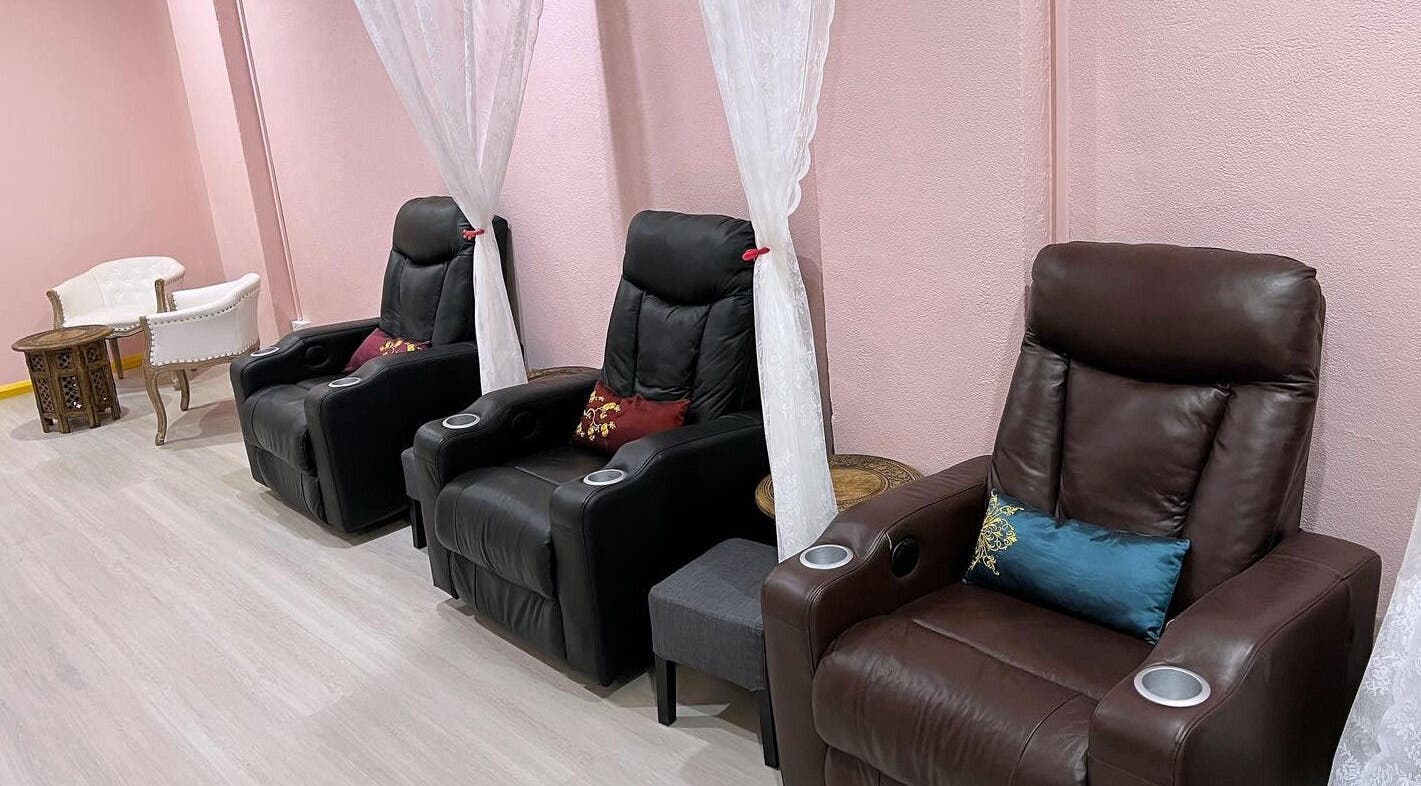 Luxurious massage chairs at Clover Grand Therapeutic Massage Clinic in Forestville, NSW, offering serene relaxation.