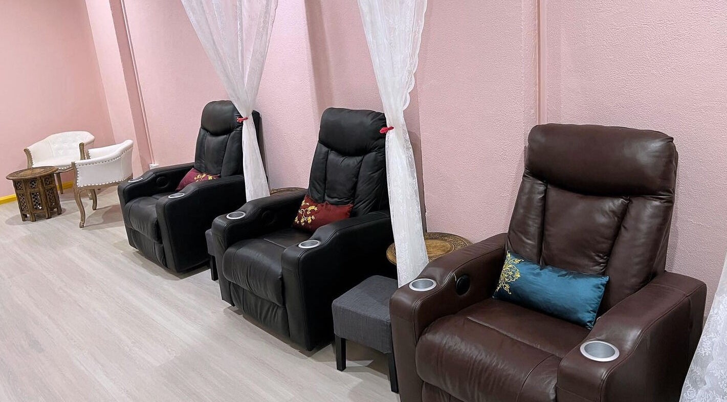 Luxurious massage chairs at Clover Grand Therapeutic Massage Clinic in Forestville, NSW, offering serene relaxation.