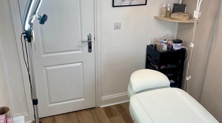 Tranquil treatment room at Heidi Turner Beauty, Paddock Wood, England, GB, featuring a pristine chair.