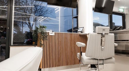 Modern salon interior at Move Salon Inchicore with sleek chairs and decor in Dublin, County Dublin, IE.