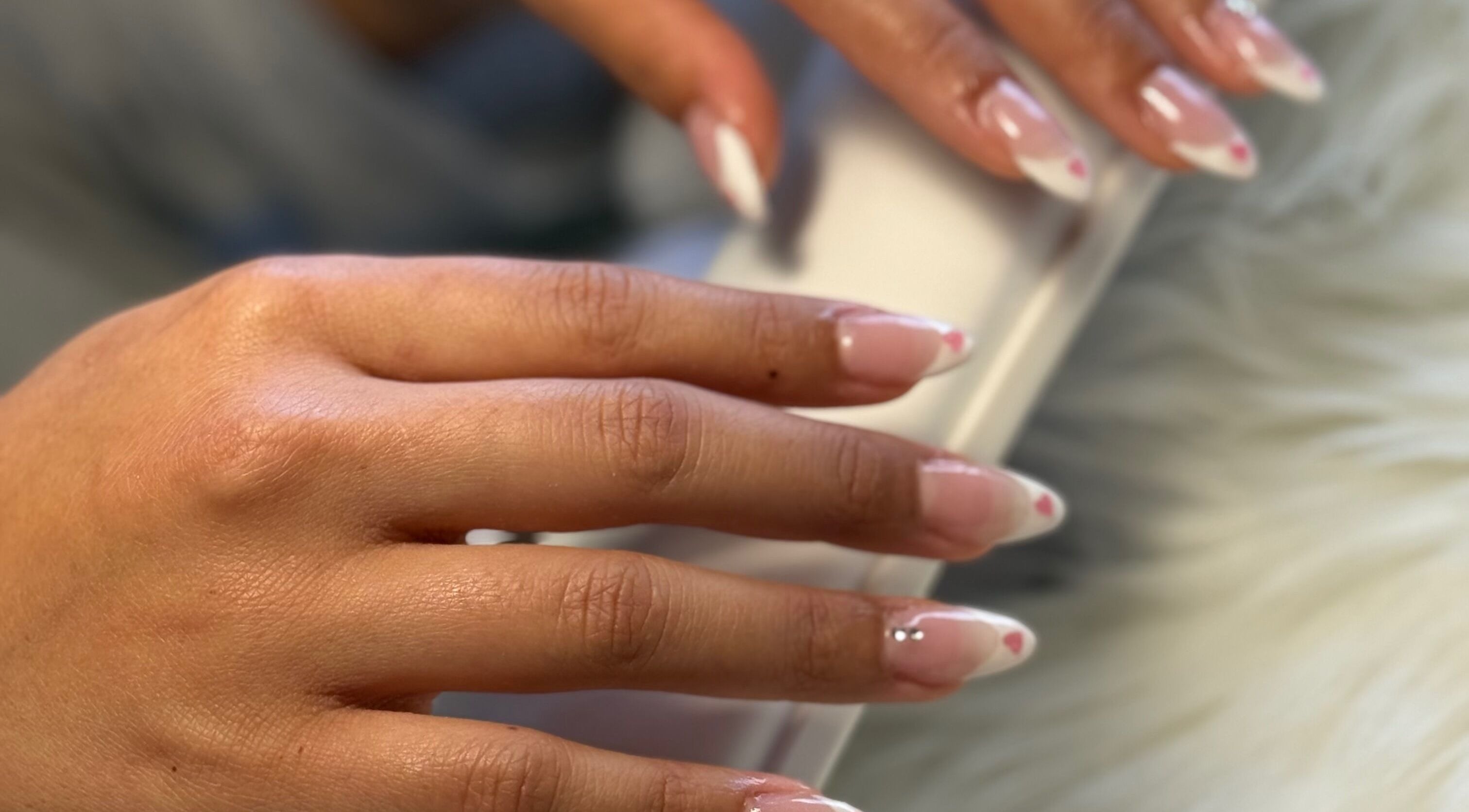 Stylish French manicure at Elegance in Bloom Co., Ellenbrook, Western Australia, AU. Perfectly crafted nails.
