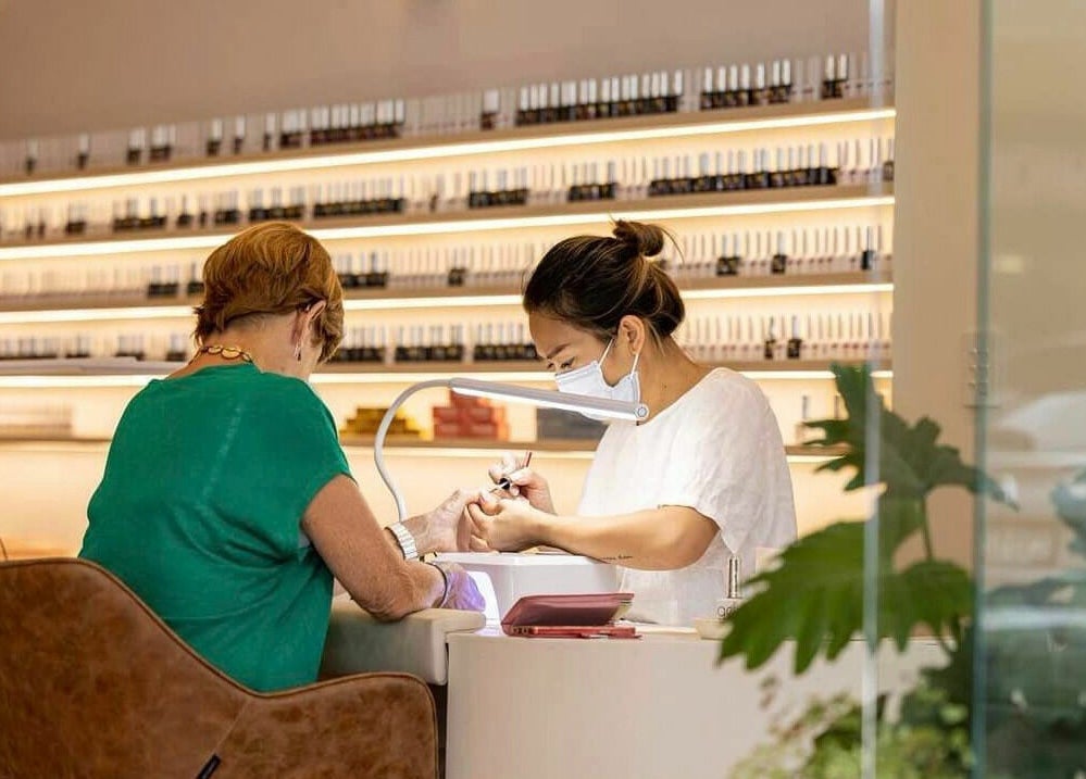 Expert nail care at Blushing on Hunter, Newcastle, New South Wales. Elegant salon setting with attentive service.