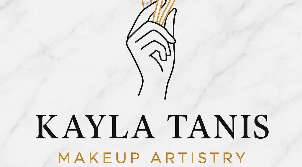 Kaylatanis.mua logo featuring an artistic hand design, Grovedale, Victoria, AU.