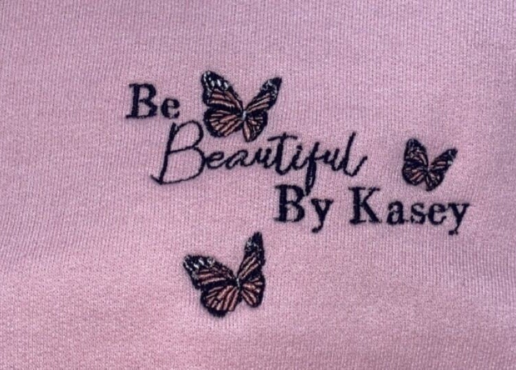 Logo of Be Beautiful by Kasey with butterflies, Contin, Scotland, GB.