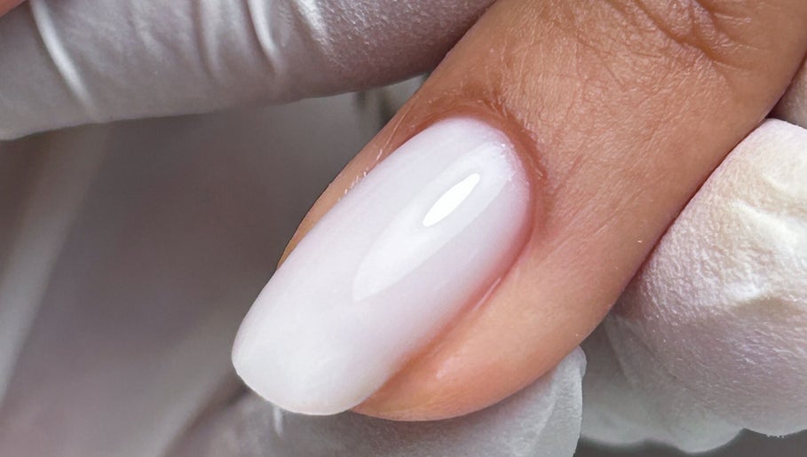 Close-up of a glossy, manicured nail at The Gellab, Wath Upon Dearne, England, GB.