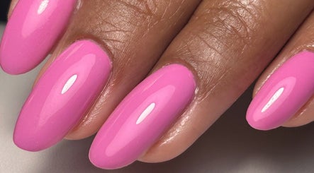 Vibrant pink manicure by The Gellab in Wath Upon Dearne, England showcasing stunning nail art.