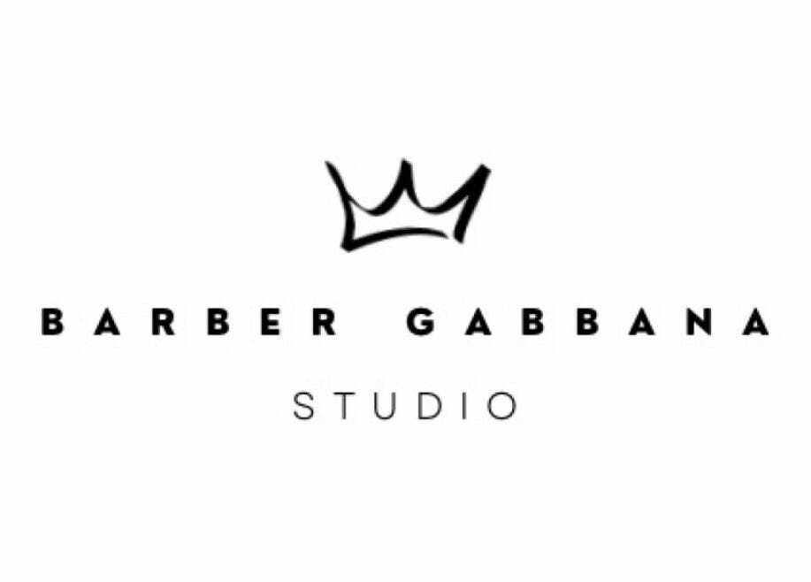 Logotipo de Barber Gabbana Spa con una corona en Copiapó, Atacama, CL.