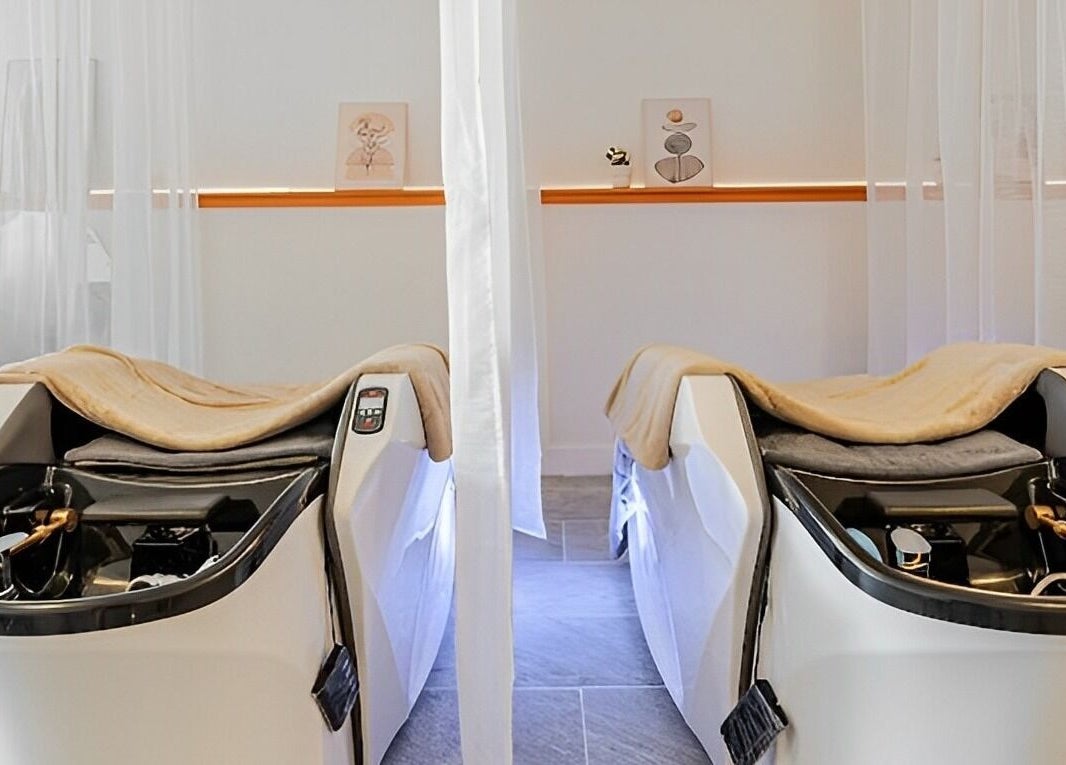 Relaxing spa beds at The Sense Head + Scalp Spa-South San Jose, San Jose, California, US, for ultimate tranquility.