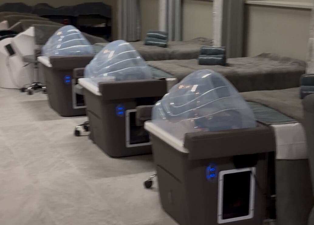 Luxurious spa chairs at The Sense Head + Scalp Spa- Fremont, Fremont, California, US