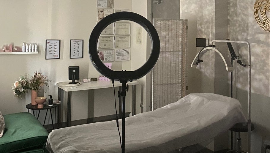 Elegant treatment room at Brow Obsession Specialist, Dee Why, New South Wales, AU, showcasing beauty services setup.