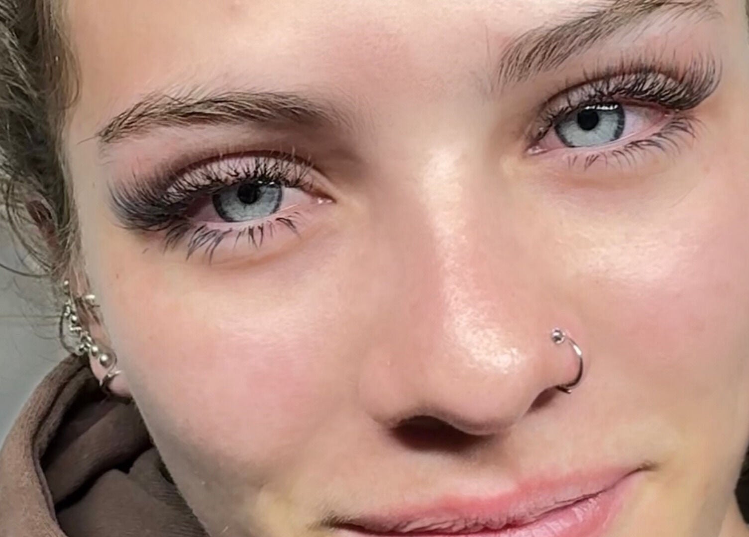 Close-up of expertly crafted lashes at Brow Obsession Specialist, Dee Why, New South Wales, AU.