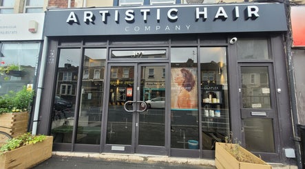 Front view of Carly at Artistic Hair Co., located in Bristol, England, GB, showcasing the elegant salon entrance.