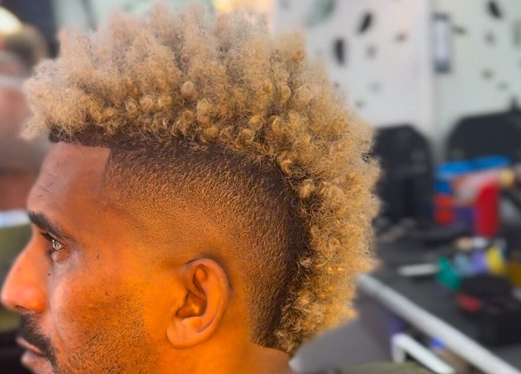 Trendy mohawk hairstyle at Musa’s Barber Auckland, located in Auckland, Auckland, NZ.