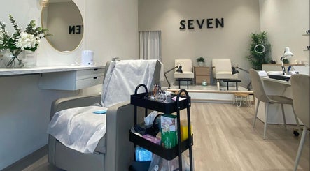 Modern salon interior at The Brow Design Co, Bentleigh East, Victoria, AU, showcasing elegant furniture and decor.