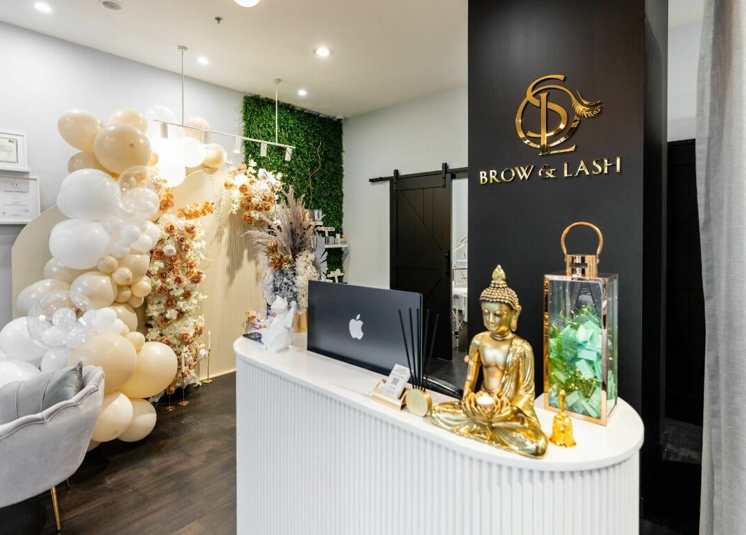 Reception at Sol Brow and Lash in Melbourne, Victoria, AU with elegant decor and serene ambiance.