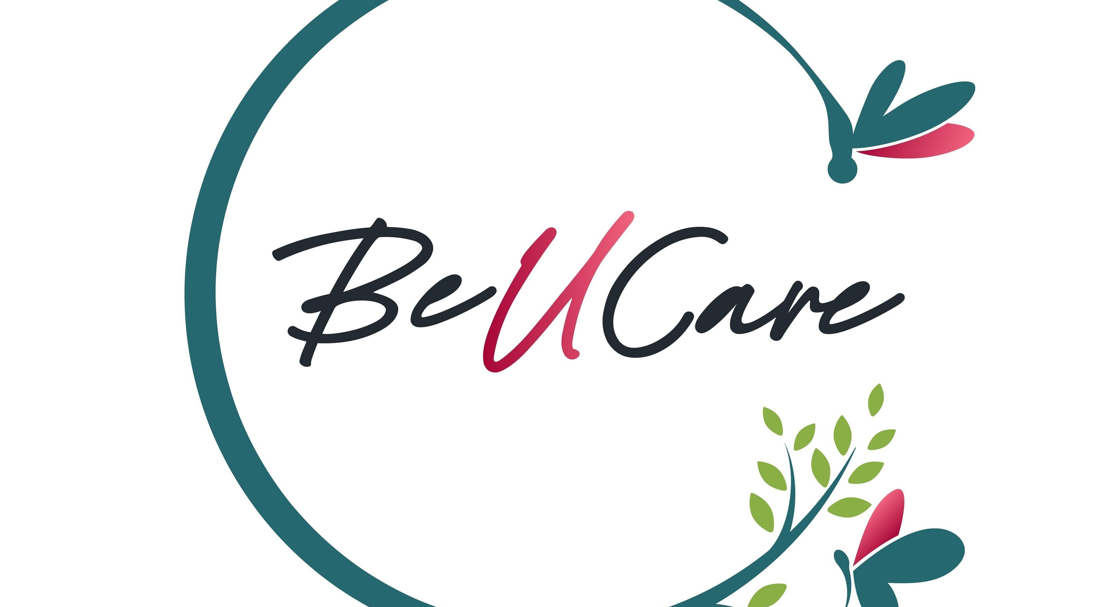 Logo of BeUCare Esthetics and Wellness Lounge in Paramaribo, Paramaribo, SR, featuring stylish text and floral design.