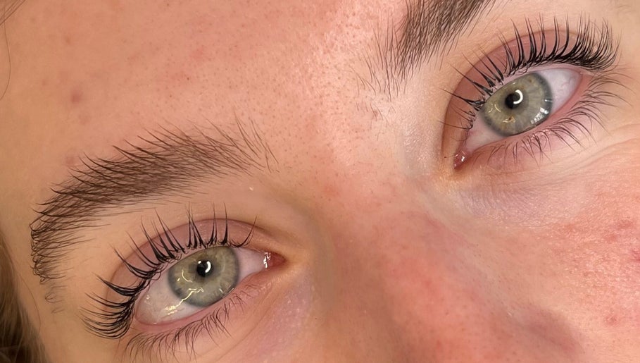 Perfectly groomed eyelashes at Sage Beauty Bar, Abbotsford, British Columbia, CA.