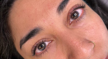 Close-up of expertly styled lashes at Sage Beauty Bar, Abbotsford, British Columbia, CA.