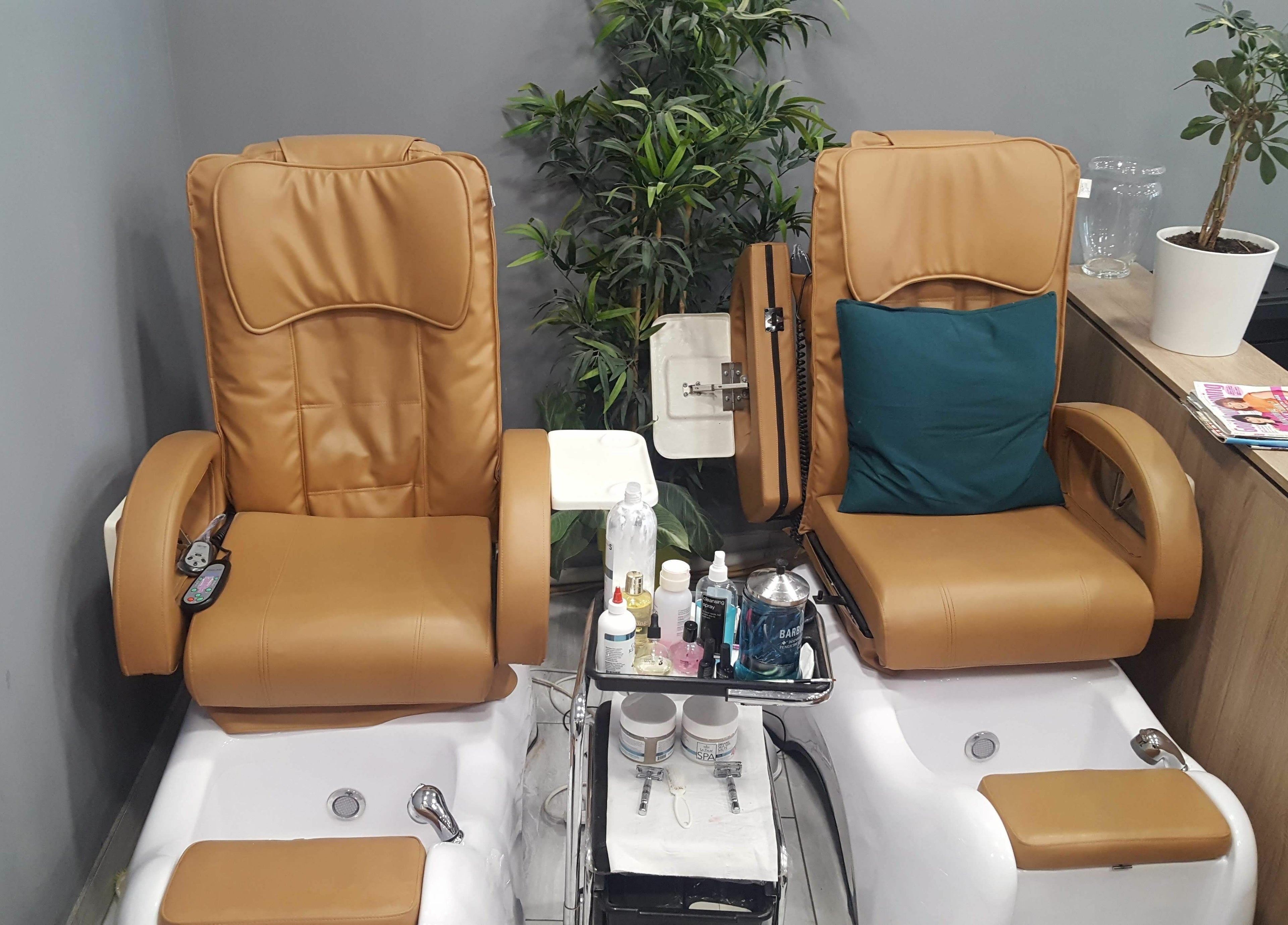 Luxurious pedicure chairs at Salon Express Tallaght, Dublin, County Dublin, IE, offering ultimate relaxation.