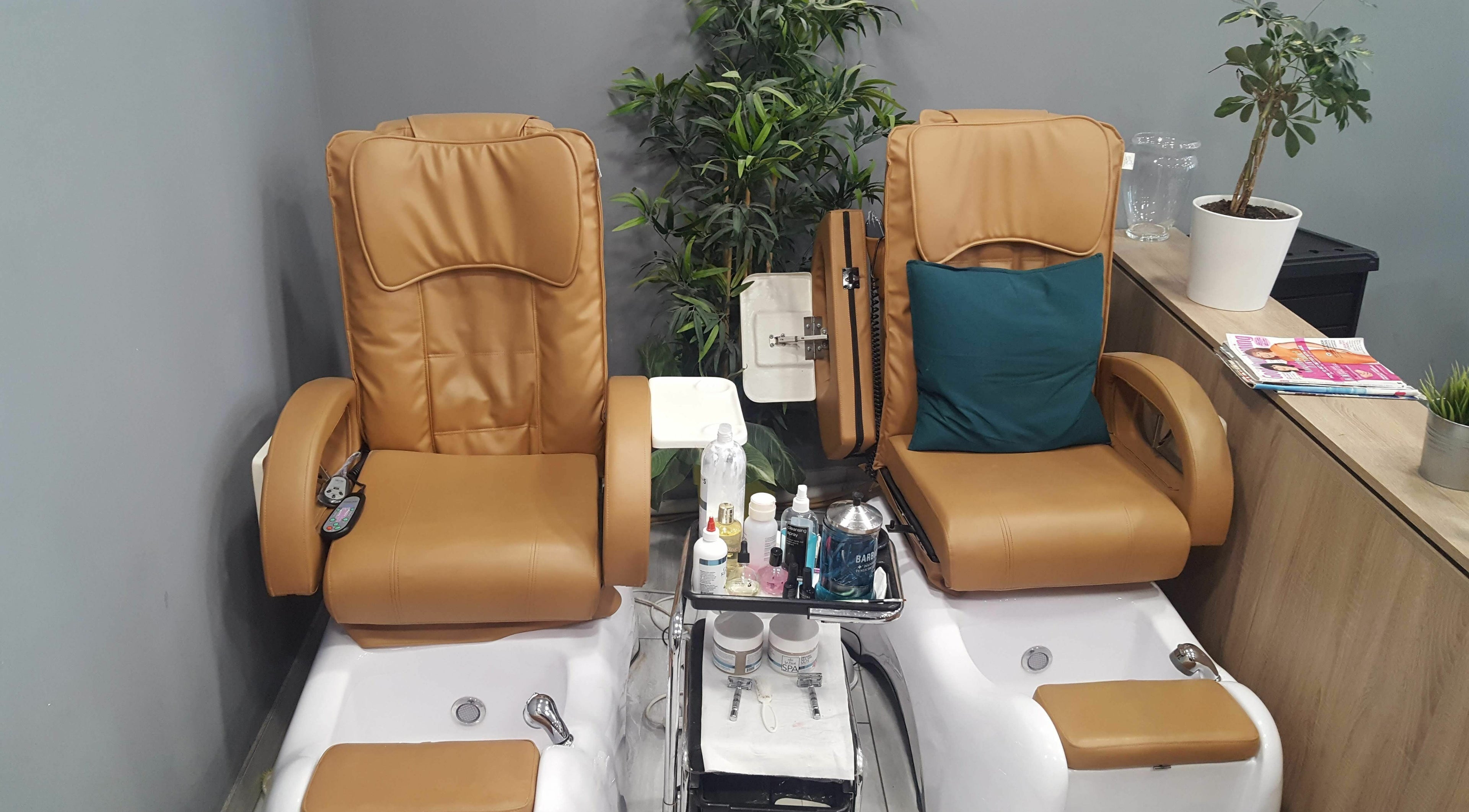 Luxurious pedicure chairs at Salon Express Tallaght, Dublin, County Dublin, IE, offering ultimate relaxation.