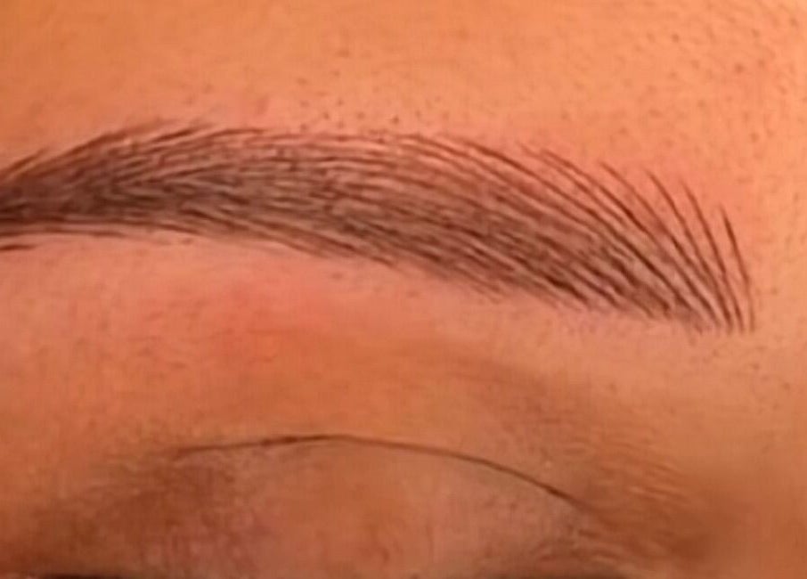 Perfectly groomed eyebrows at Wafaabeaty, New York, New York, US.