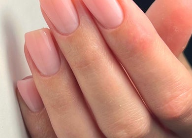 Close-up of manicured nails at NAILME STUDIO, Melbourne, Victoria, AU.