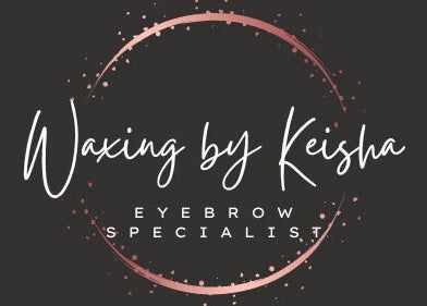 Logo for Waxing by Keisha ☆, an eyebrow specialist in Hampton, Virginia, US featuring elegant design.