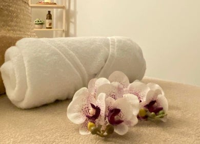 Lux Thai in Forde, Australian Capital Territory, AU offers tranquil spa ambiance with orchids and plush towels.