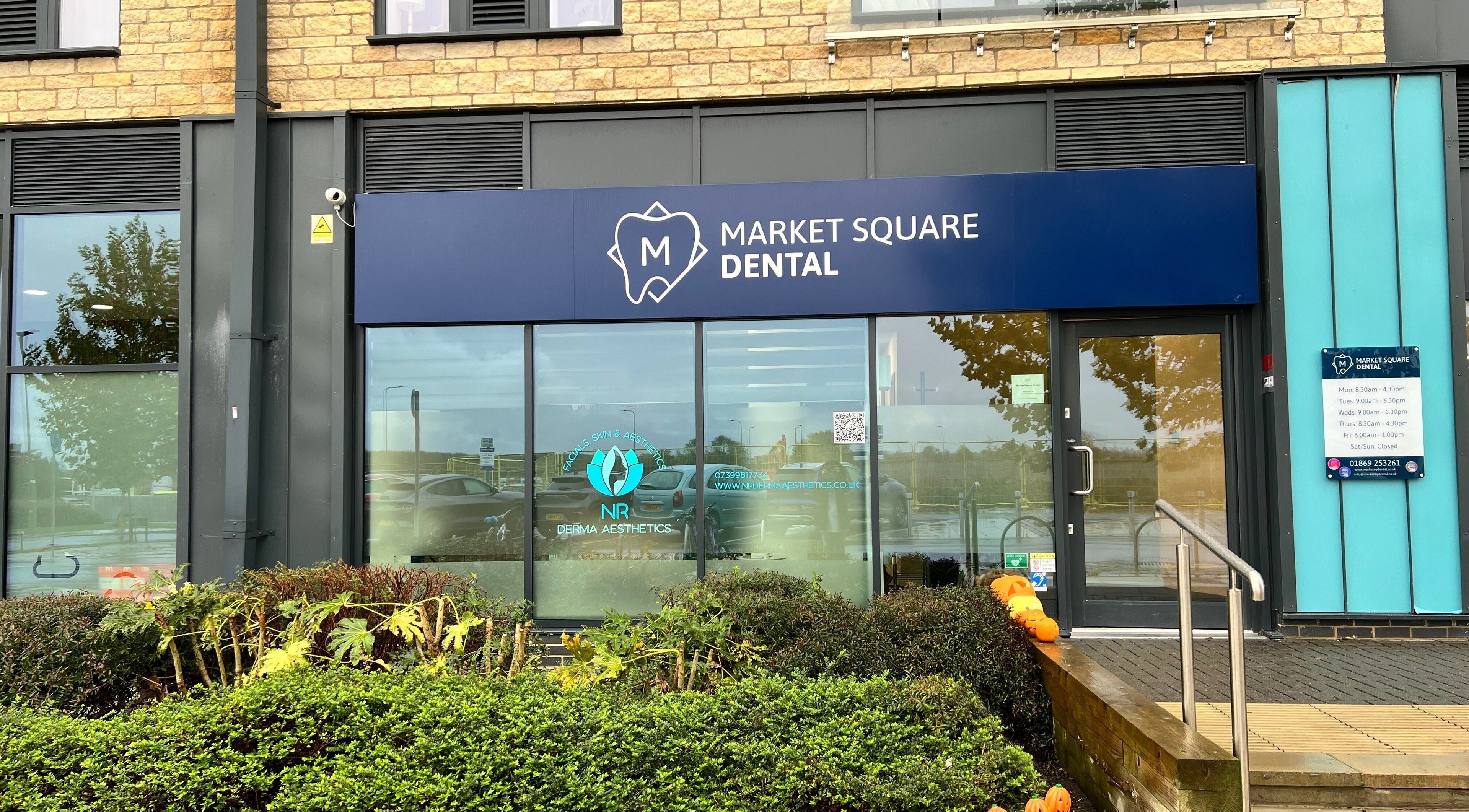 Exterior view of NR Derma Aesthetics in Bicester, England, GB with modern facade.