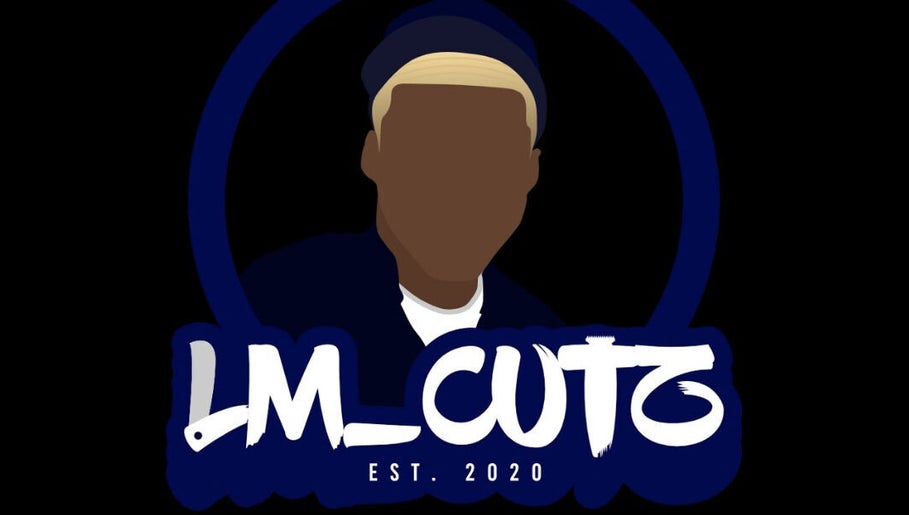 LM CUTZ logo with a faceless silhouette in London, England, GB.