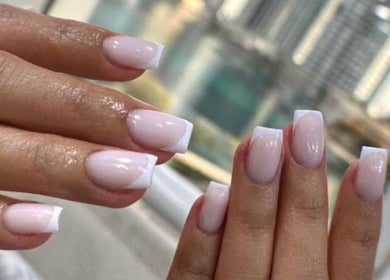 French manicure at Somayeh BEAUTY in Dubai, Dubai, AE, showcasing elegant and refined nail artistry.