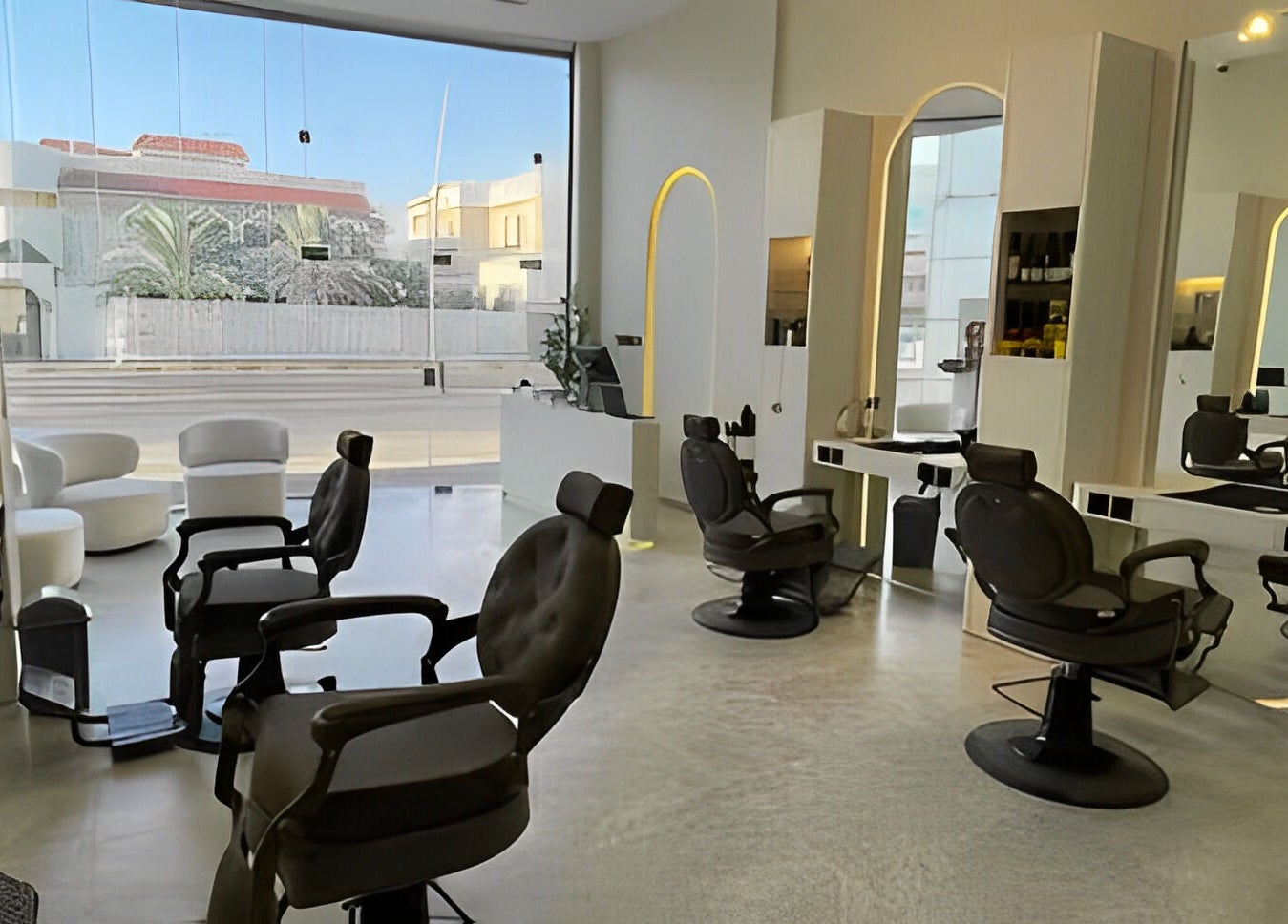 Modern salon interior at Le Impossible Salon - Al Khobar, located in Al Khobar, Eastern Province, SA.