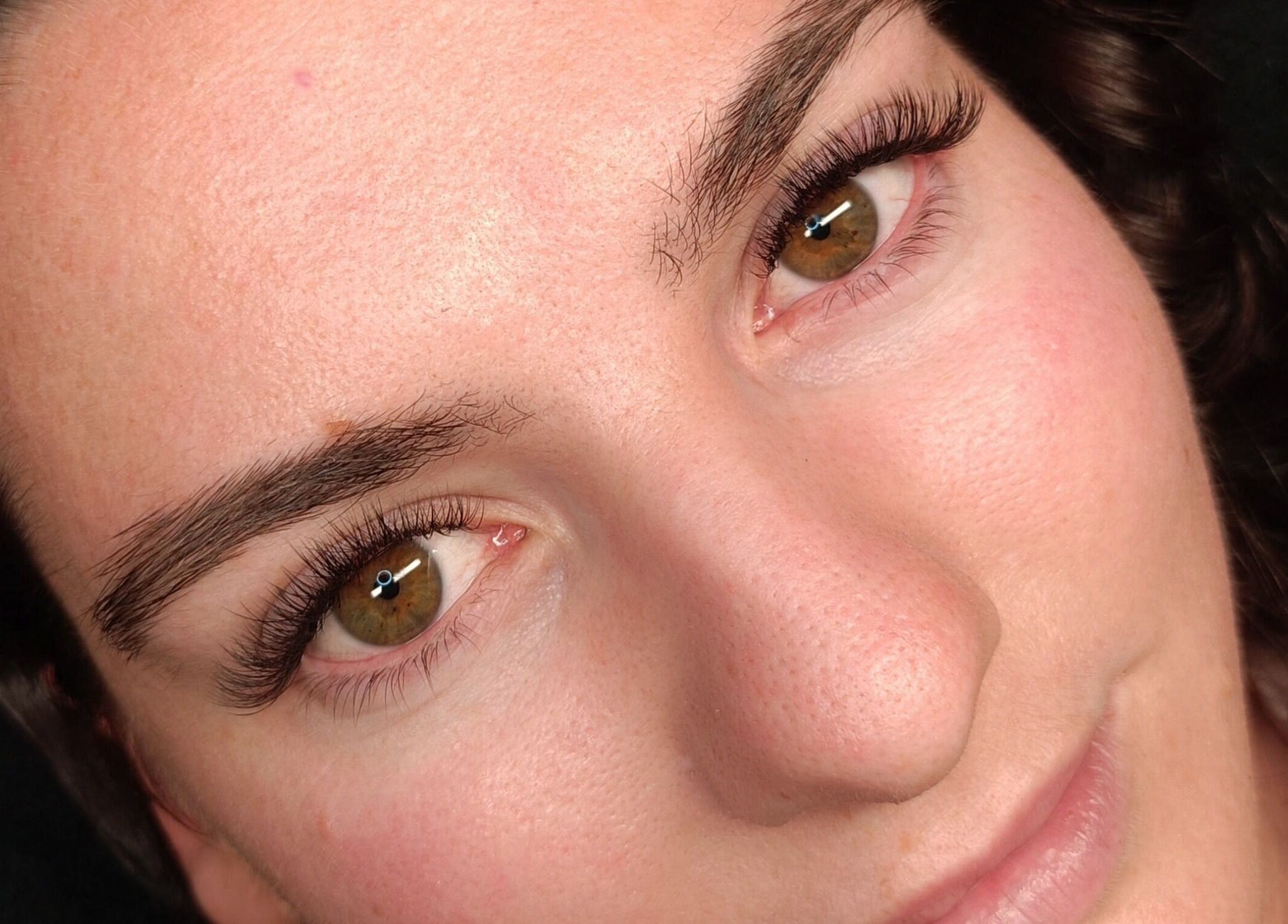 Close-up of beautifully styled lashes at Lash Artistry by RK, Buttaba, New South Wales, AU.