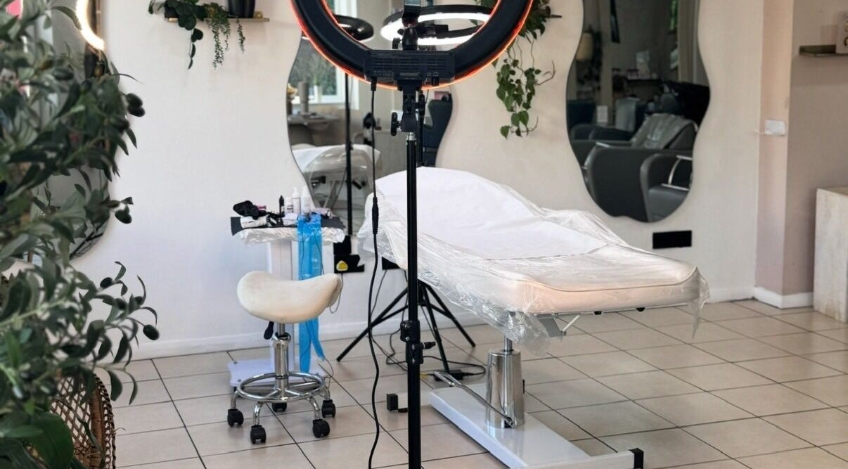 Treatment room at Sophie Abigail Permanent Cosmetics in South Woodham Ferrers, England, GB with modern setup.