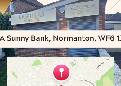 Exterior of Laser Lab Yorkshire at 2A Sunny Bank, Normanton, England, GB, showcasing its welcoming entry.