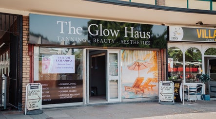 Front entrance of The Glow Haus in Kingswinford, England, GB showcasing beauty and wellness services.